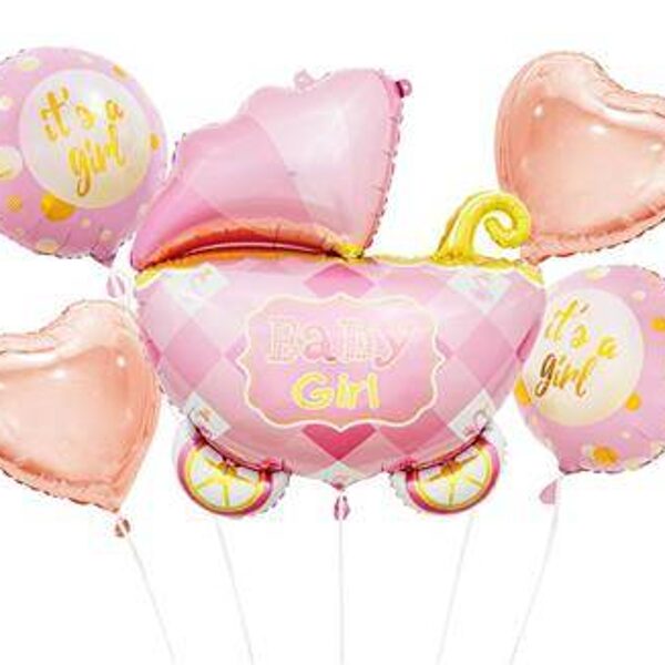 Meitenītes sagaidīšana, visi kopā 20 eur ar hēliju